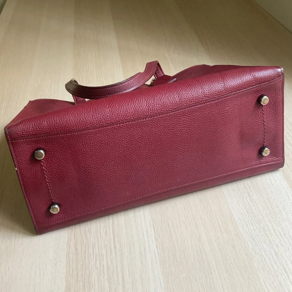 Coach structured leather